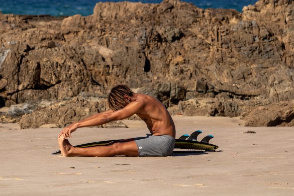 forward fold and the deep front myofascial line meridians